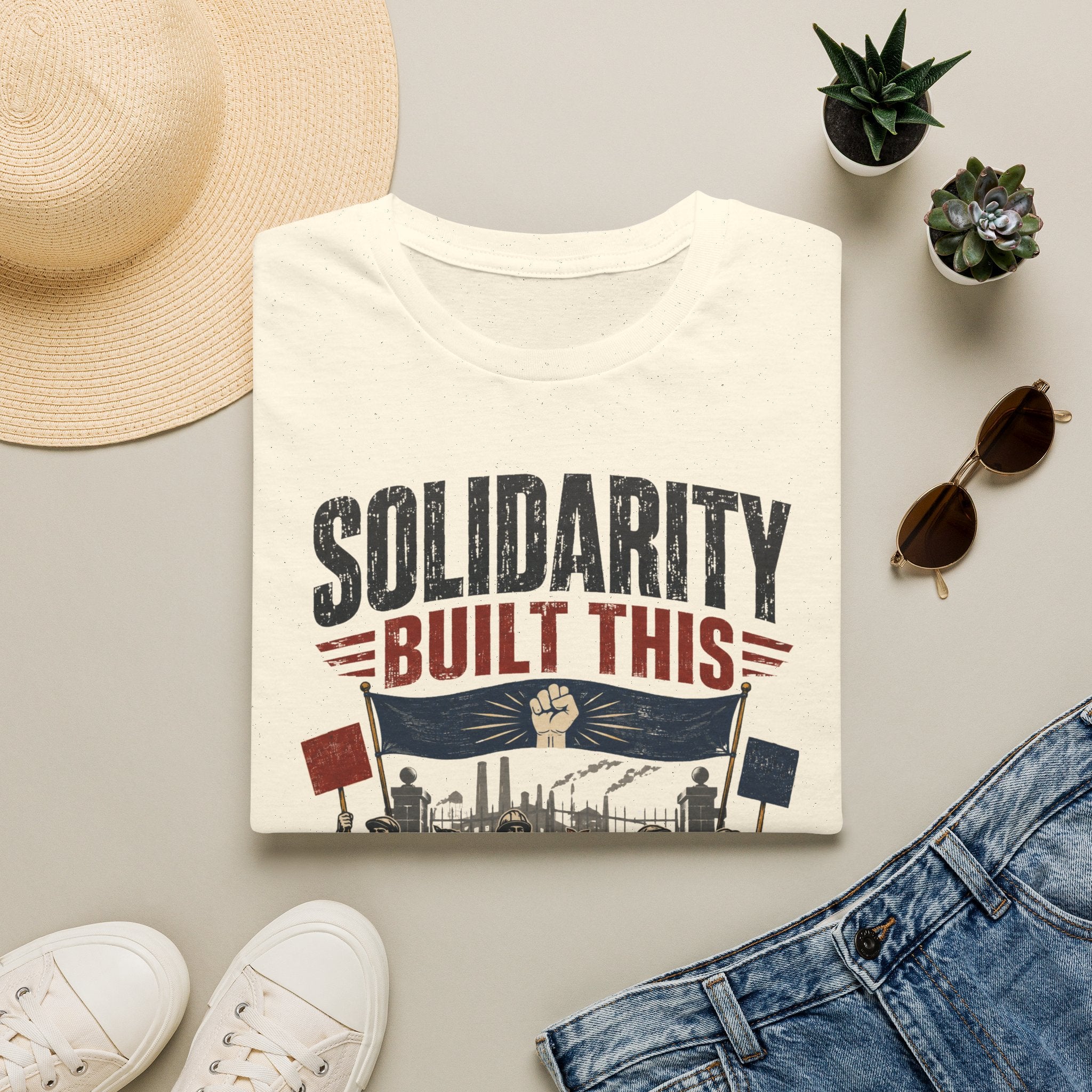 Solidarity Built This T-Shirt — Labor Union Workers’ Rights Tee