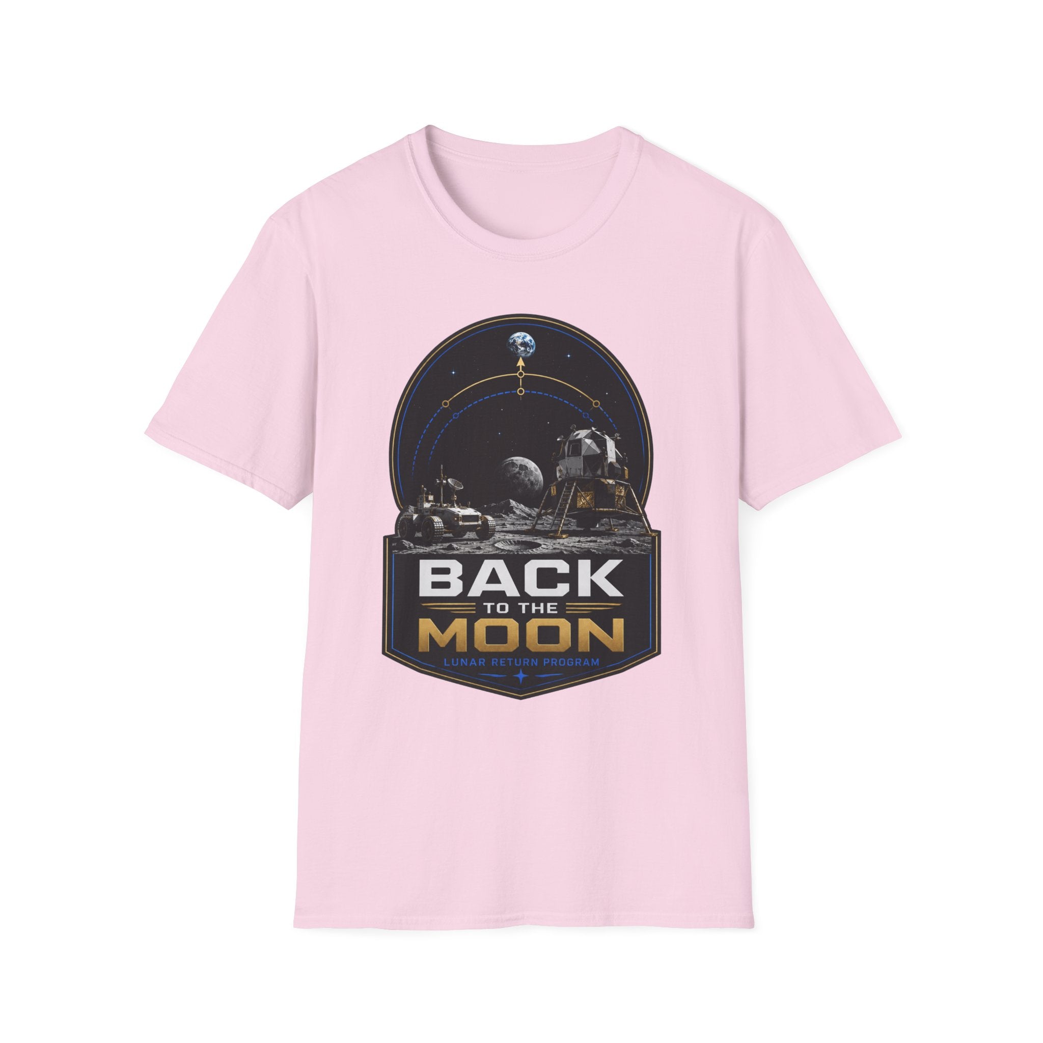 Back to the Moon T-Shirt — Lunar Mission Retro Space Tee