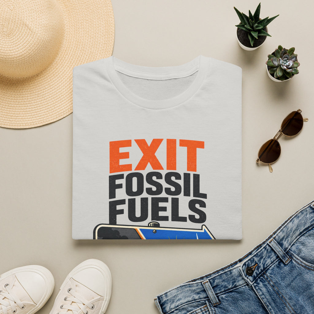"Exit Fossil Fuels, Enter Clean Power" Environmental Tee