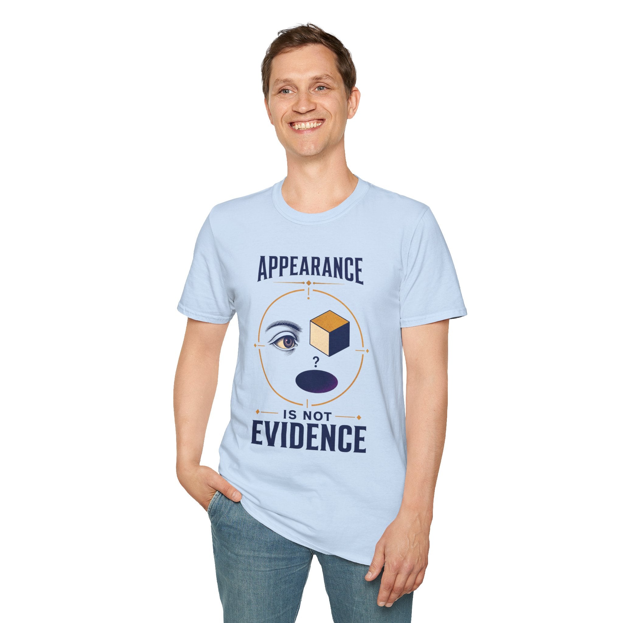 "Appearance Is Not Evidence" Graphic Tee