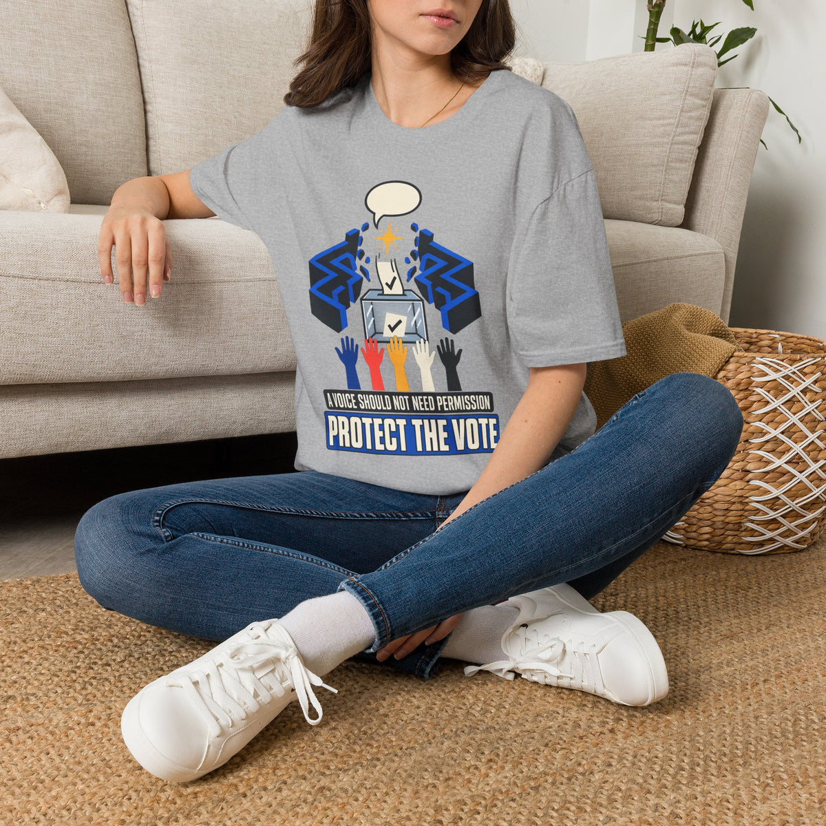 Protect the Vote Graphic T-Shirt — Voter Rights / Civic Engagement Tee