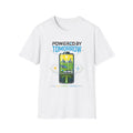 Powered By Tomorrow T‑Shirt — Eco Future Renewable Energy Graphic Tee