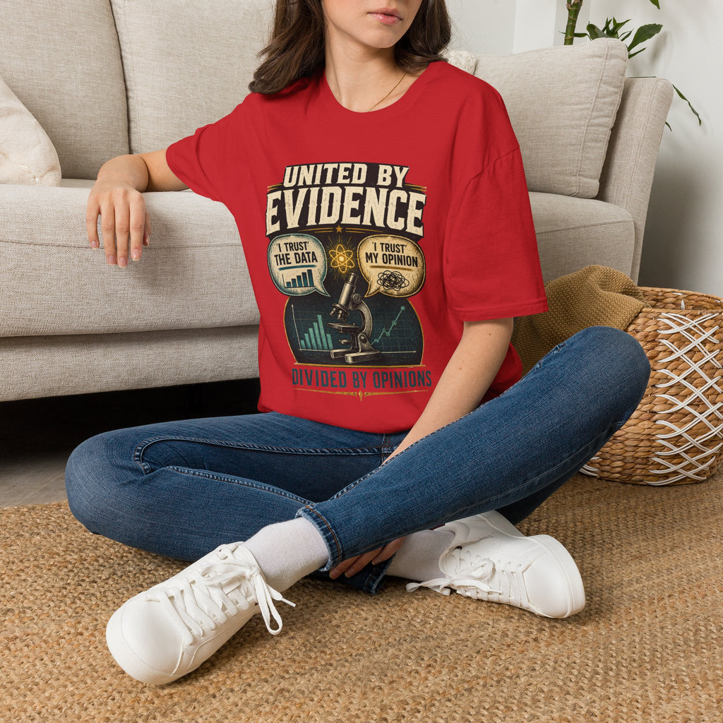 Evidence T-Shirt — "United by Evidence" Science Graphic Tee