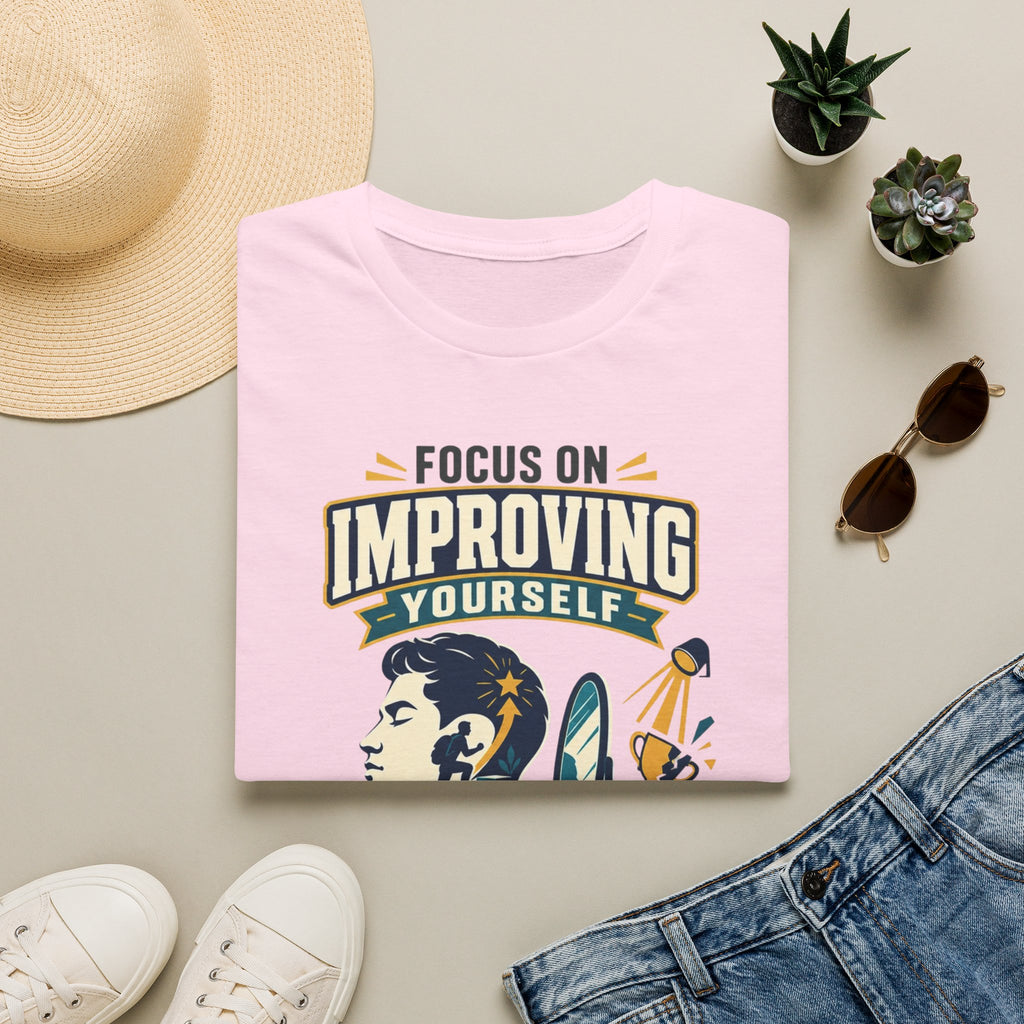 "Focus on Improving Yourself, Not Proving Yourself" Motivational Tee