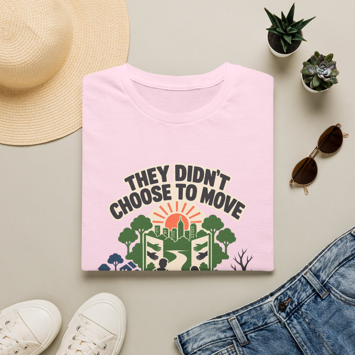 "They Didn't Choose to Move, The Climate Did" Environmental Awareness Tee
