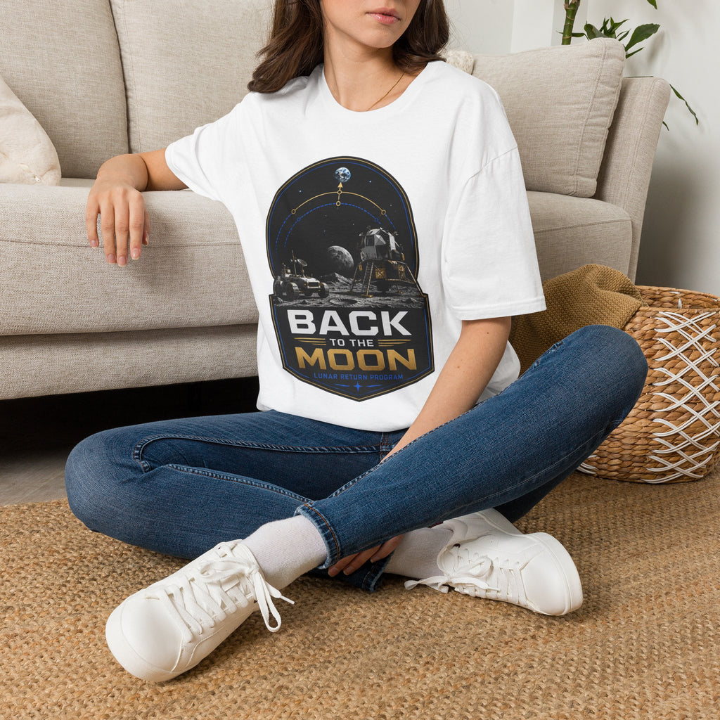 Back to the Moon T-Shirt — Lunar Mission Retro Space Tee