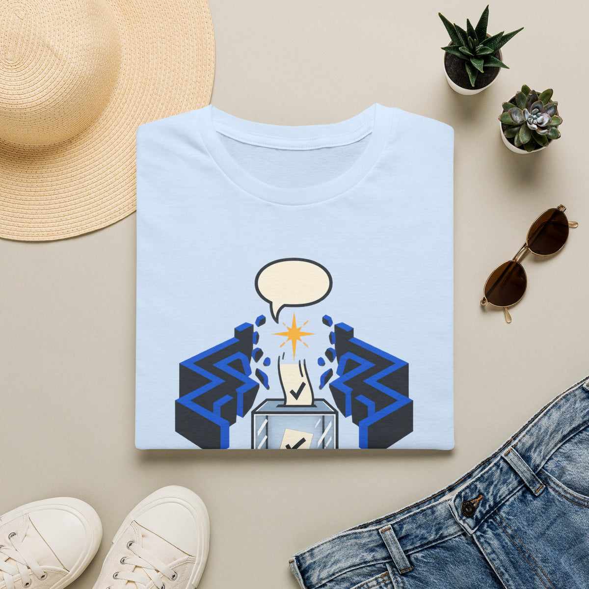 Protect the Vote Graphic T-Shirt — Voter Rights / Civic Engagement Tee