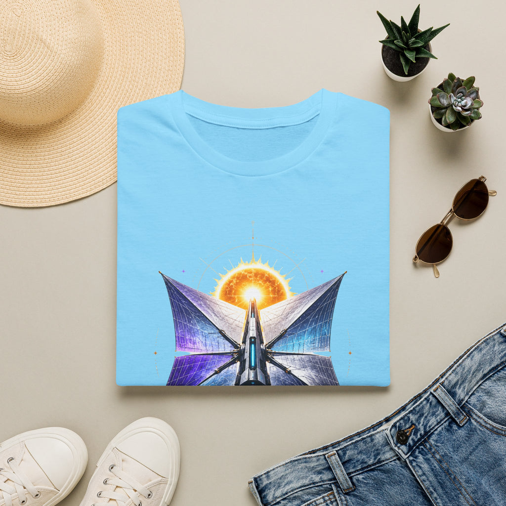 Solar Sail T‑Shirt — Spacecraft Butterfly Graphic ("Solar Sail")