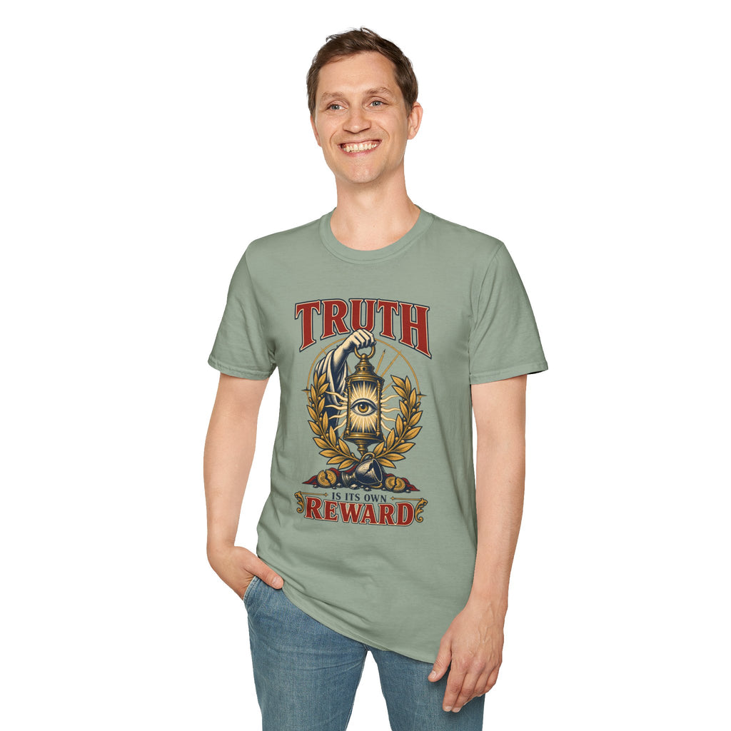 Truth Lantern T-Shirt — "Truth Is Its Own Reward" Vintage Graphic Tee