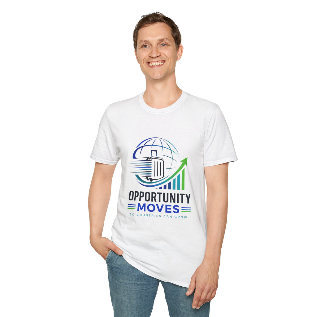 Opportunity Moves T-Shirt — Travel & Business Growth Tee