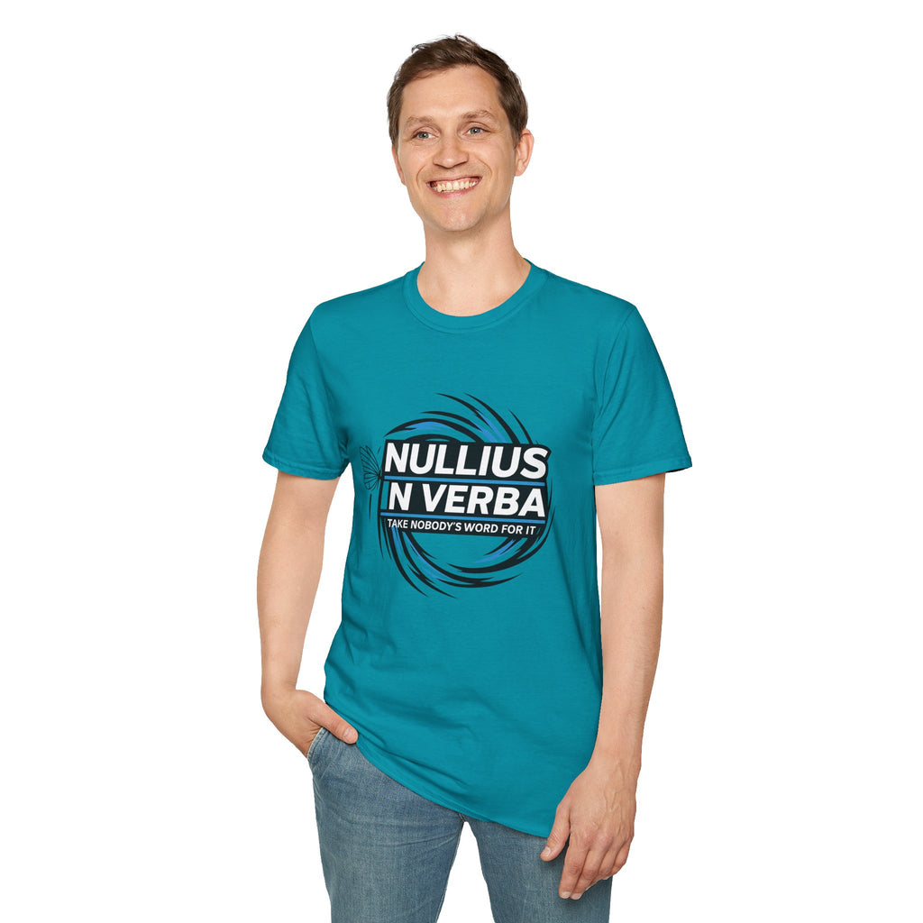 "Nullius in Verba" Latin Motto Tee (I Take Nobody’s Word For It)