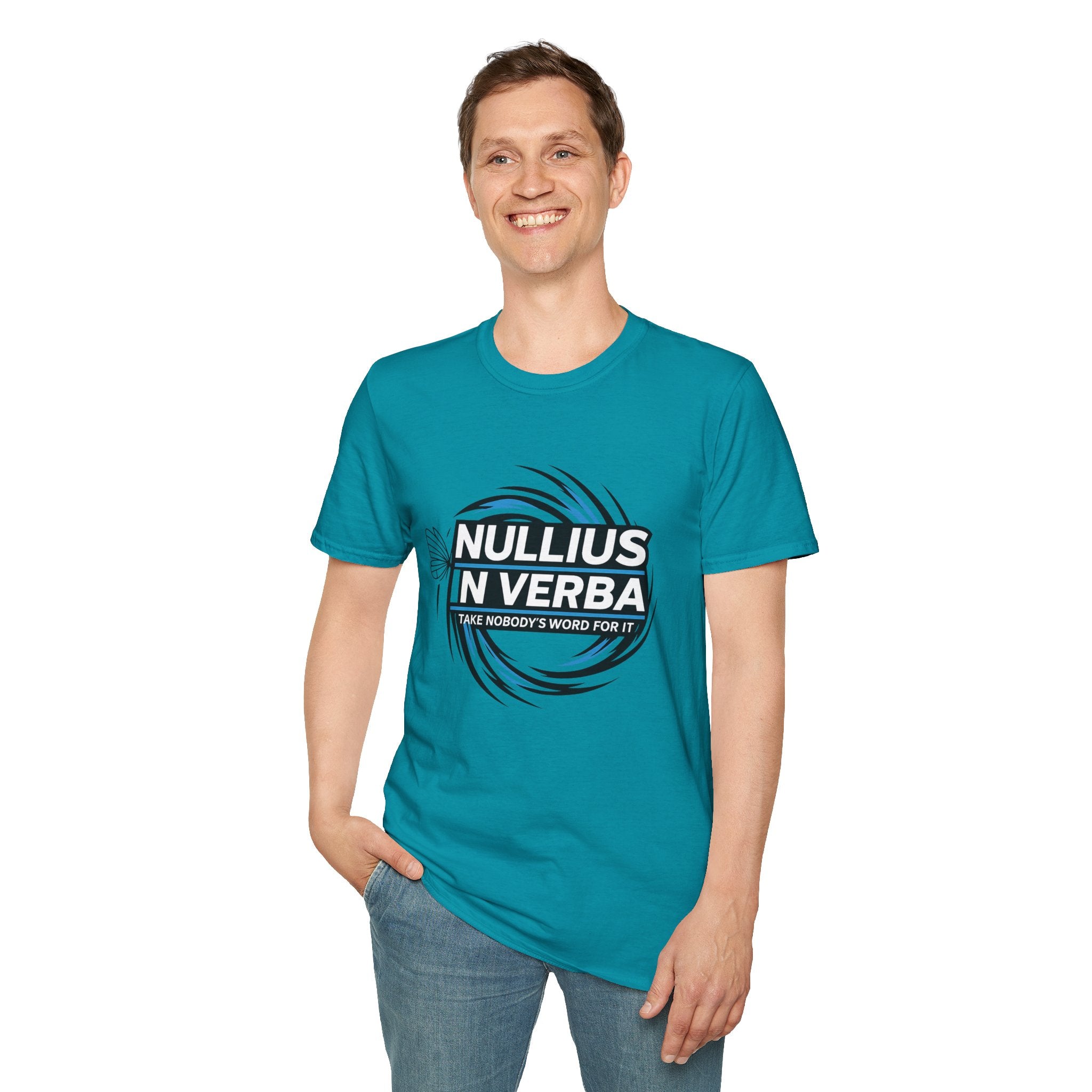 "Nullius in Verba" Latin Motto Tee (I Take Nobody’s Word For It)