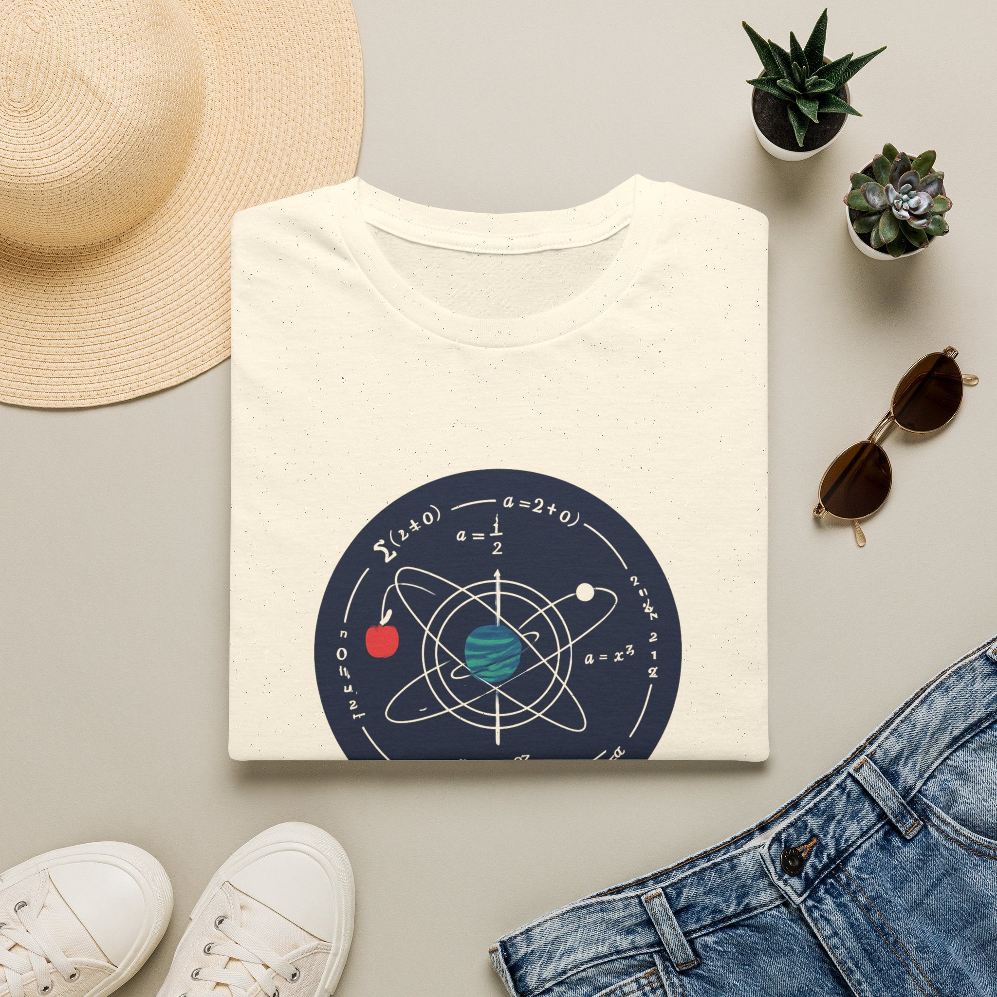 Science Atom Graphic T-Shirt — "Reality Needs No Myth" Tee