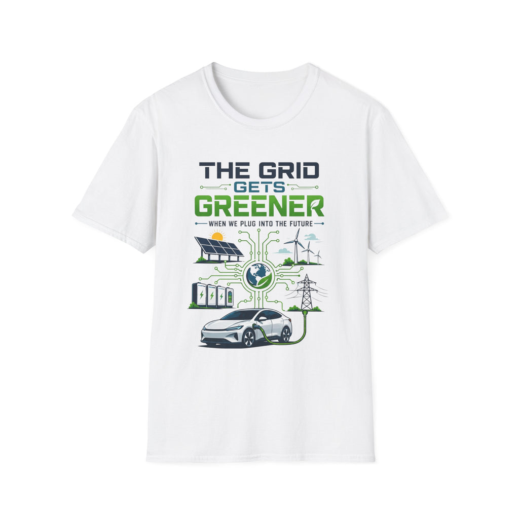 "The Grid Gets Greener" Eco Renewable Energy Tee