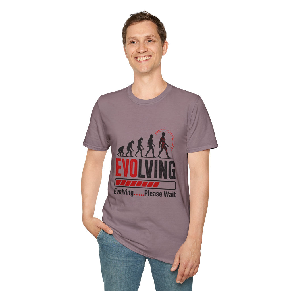 Evolving Please Wait T-Shirt — Evolution Graphic Tee