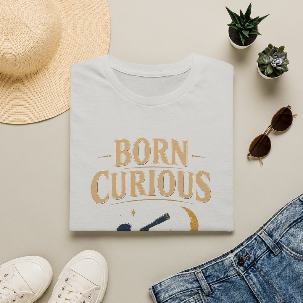 Born Curious Telescope T-Shirt