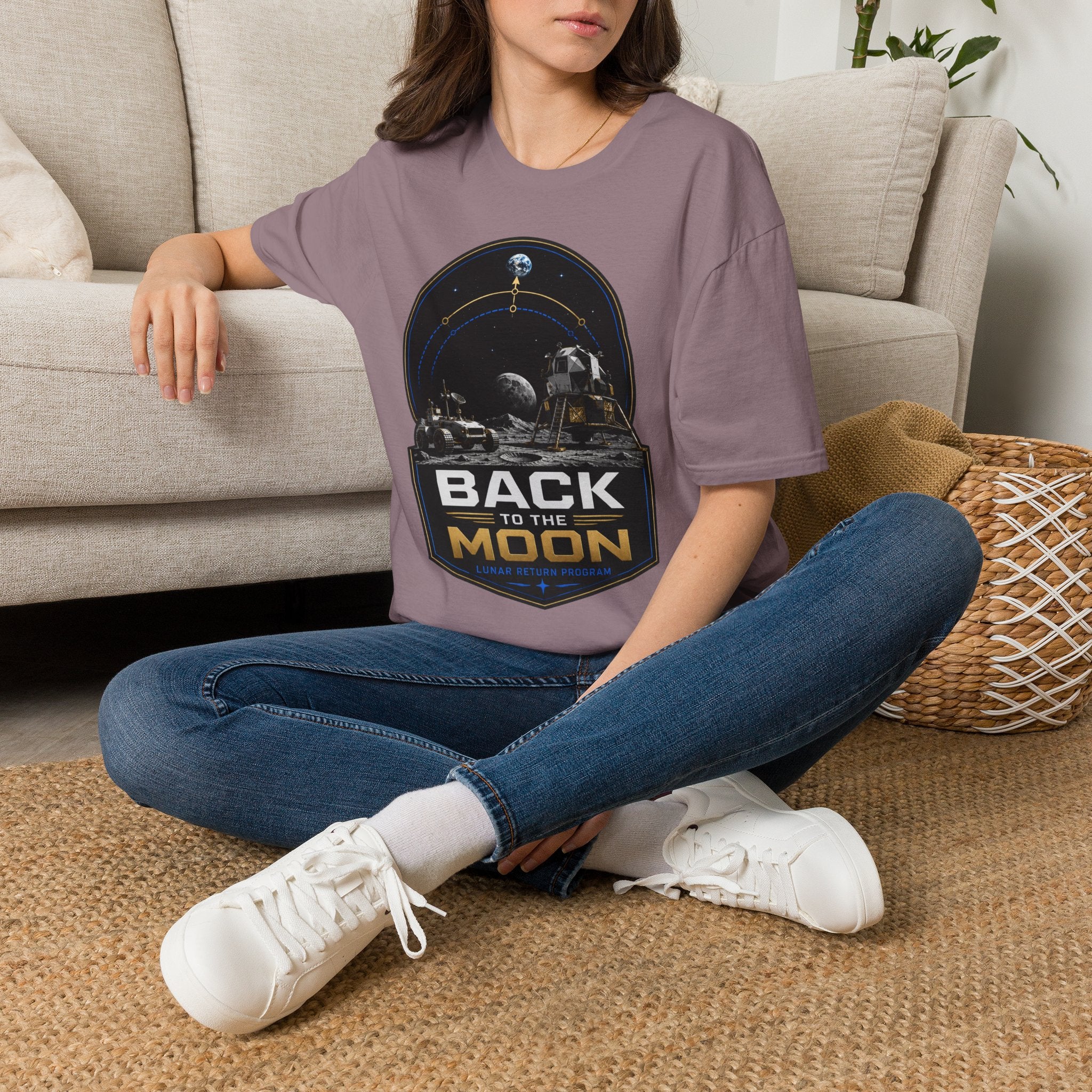 Back to the Moon T-Shirt — Lunar Mission Retro Space Tee