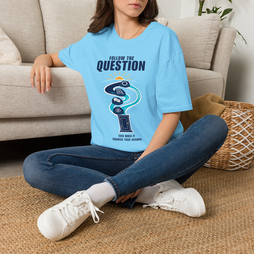 Follow the Question T-Shirt — Inspirational Travel & Curiosity Tee