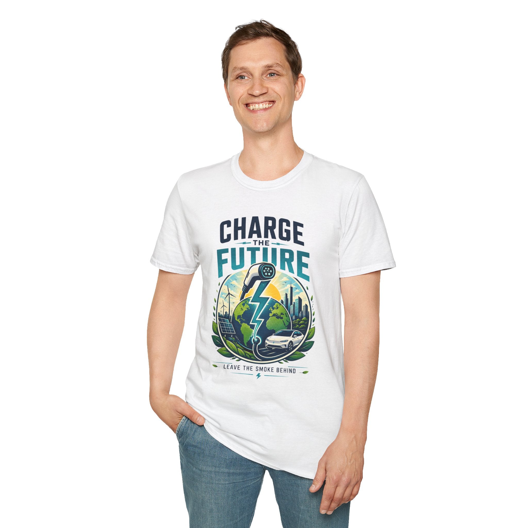 Charge the Future T-Shirt — Electric Vehicle EV Charging Graphic Tee