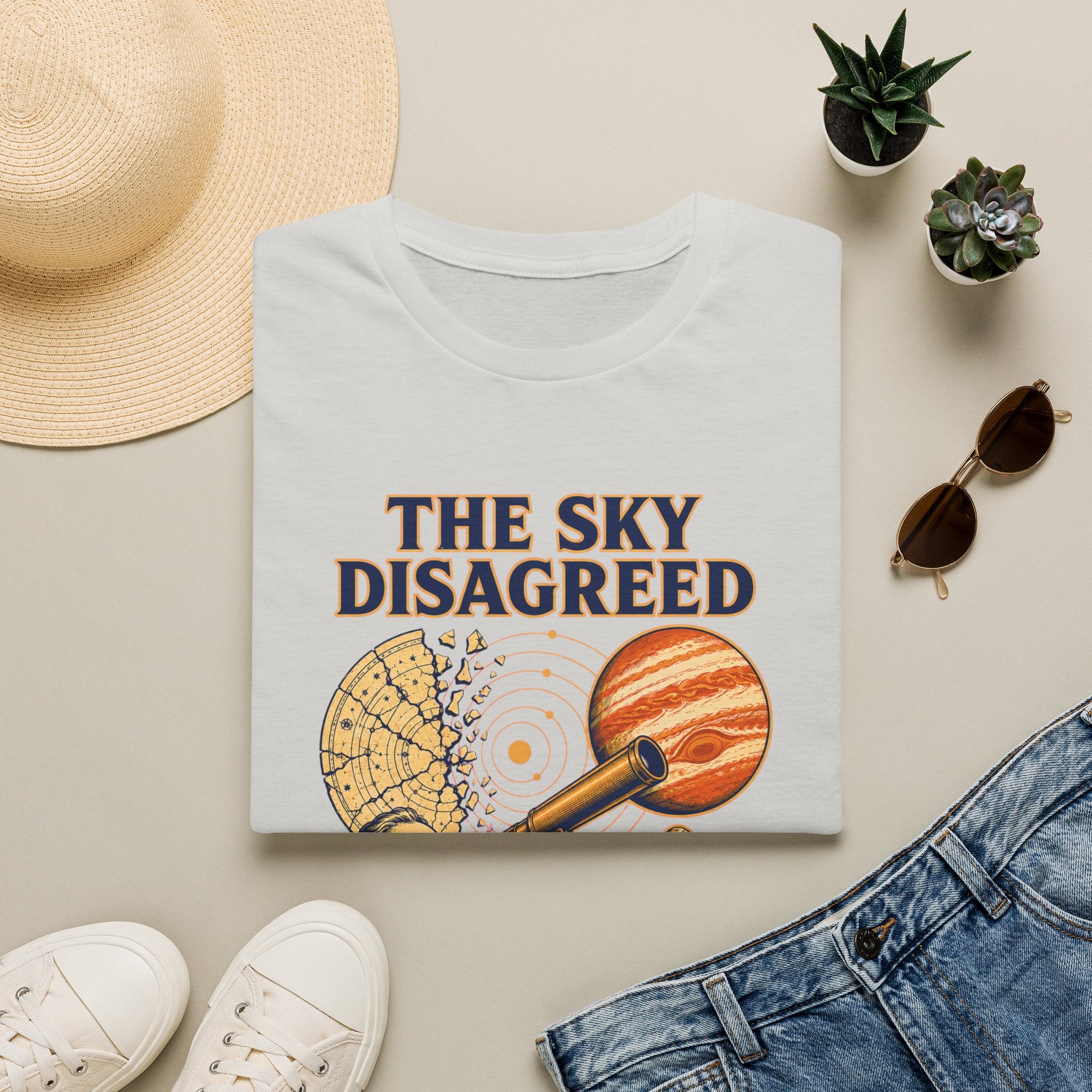 “The Sky Disagreed” Telescope Astronomer Graphic Tee