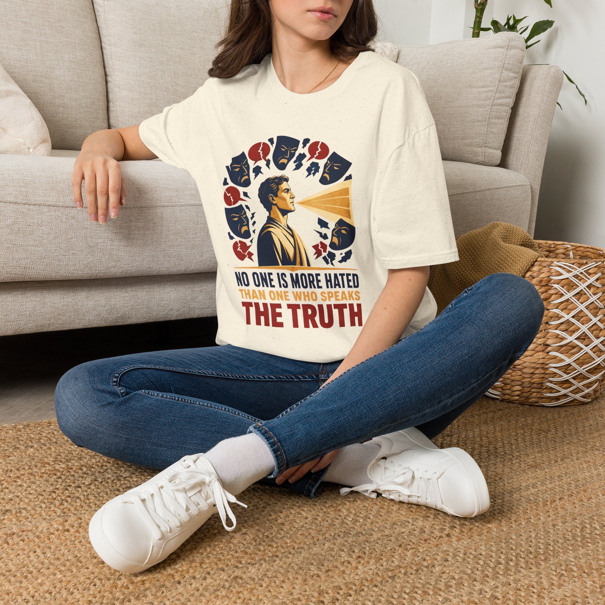 "No One Is More Hated Than One Who Speaks The Truth" Inspirational Graphic Tee