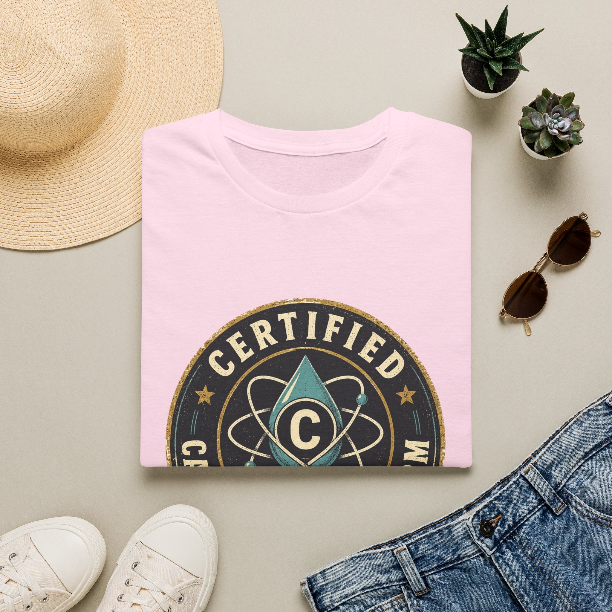 Certified Carbon-Based Lifeform T-Shirt — Funny Science Badge Tee