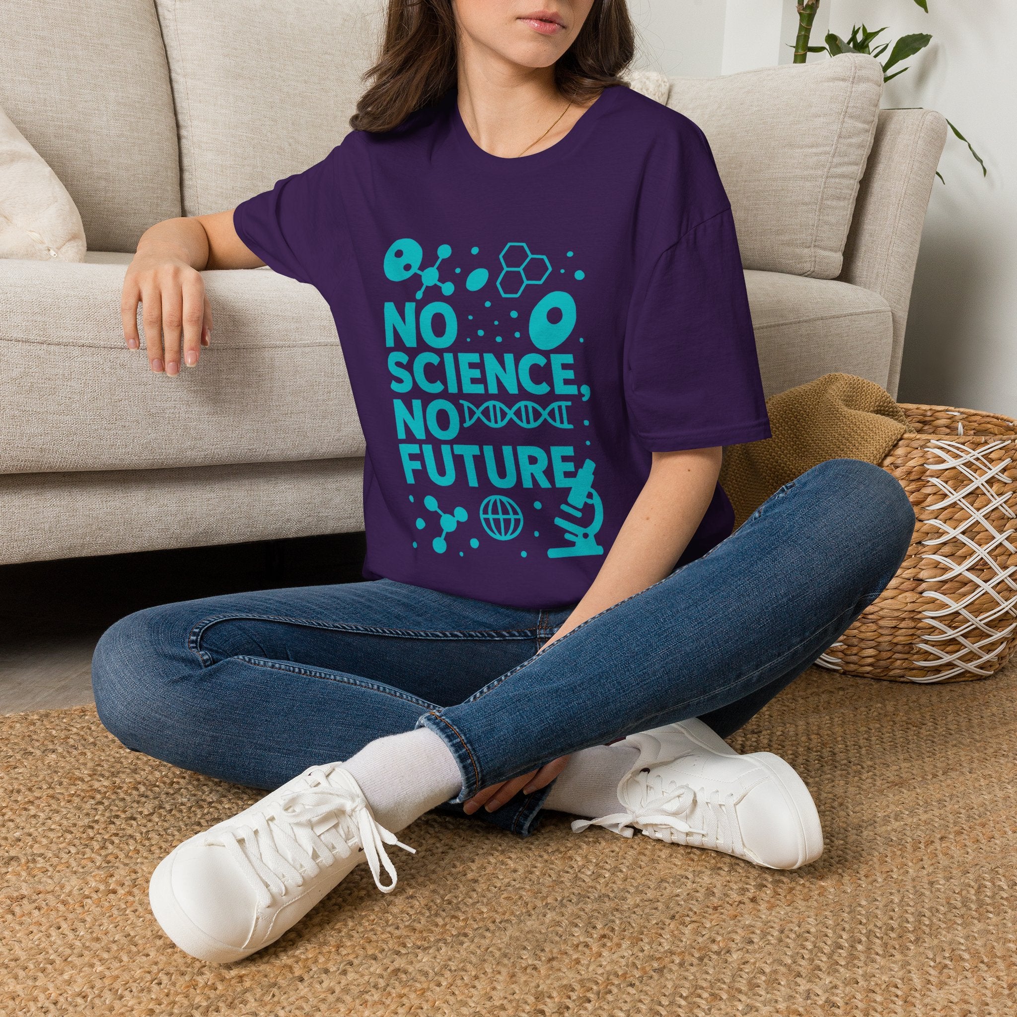 Science Lover T‑Shirt — "No Science, No Future" Graphic Tee