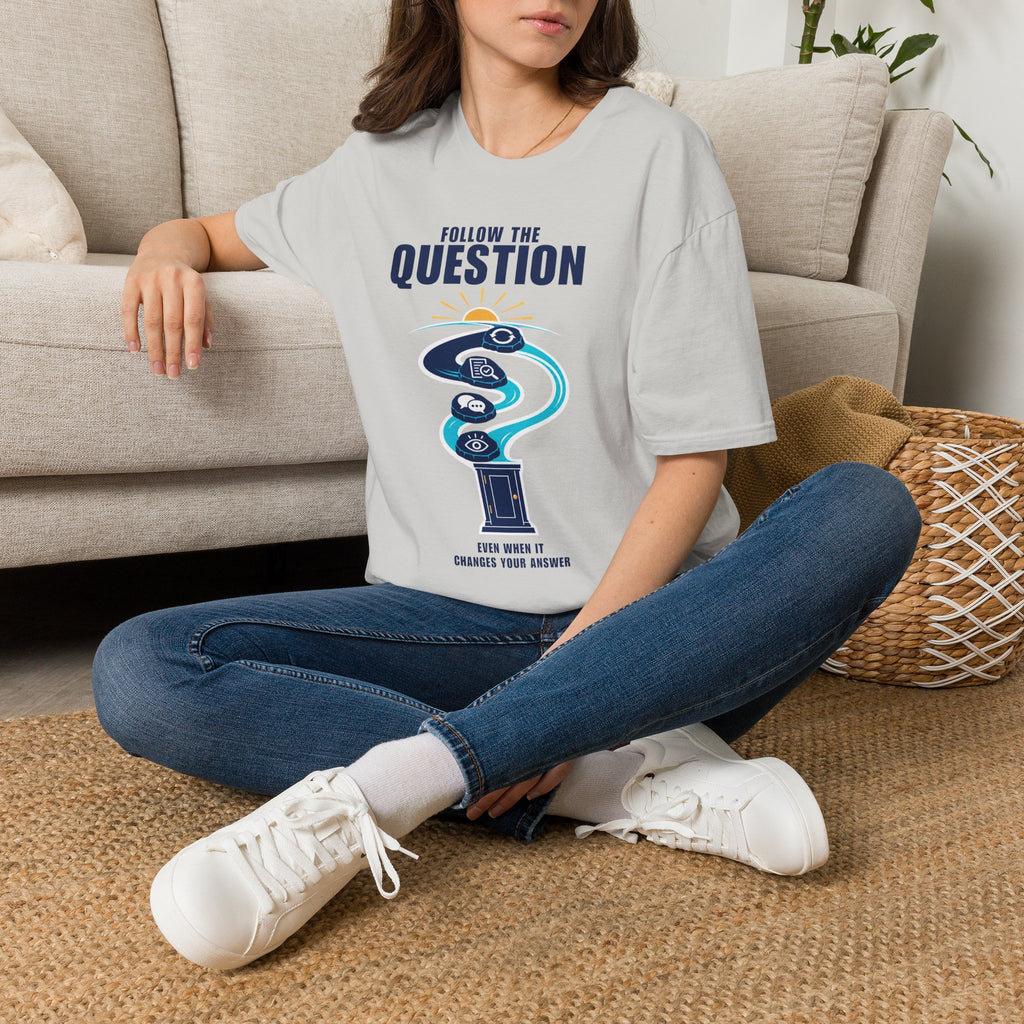 Follow the Question T-Shirt — Inspirational Travel & Curiosity Tee