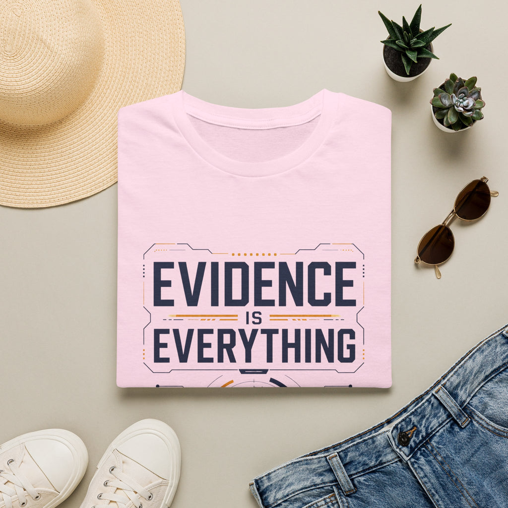 Evidence Is Everything T-Shirt — For Scientists, Investigators & Critical Thinkers