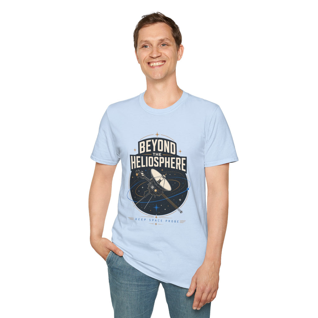 Beyond the Heliosphere T-Shirt — Space Exploration Graphic Tee