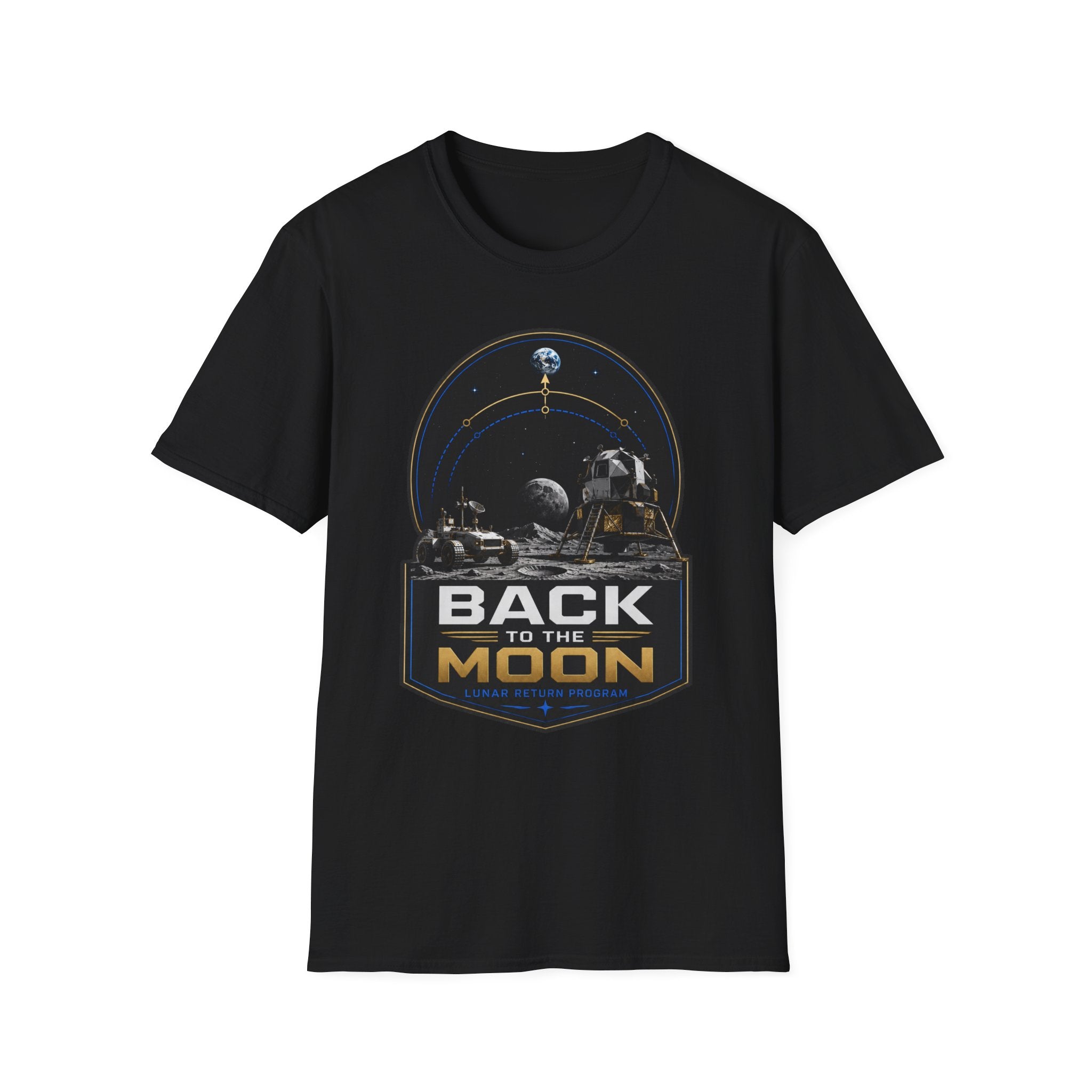 Back to the Moon T-Shirt — Lunar Mission Retro Space Tee