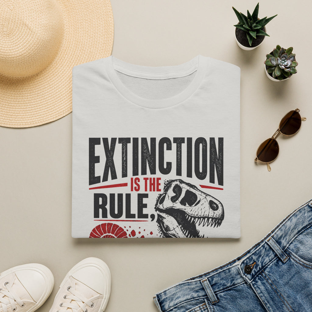 Extinction Is the Rule — Dinosaur Graphic T-Shirt