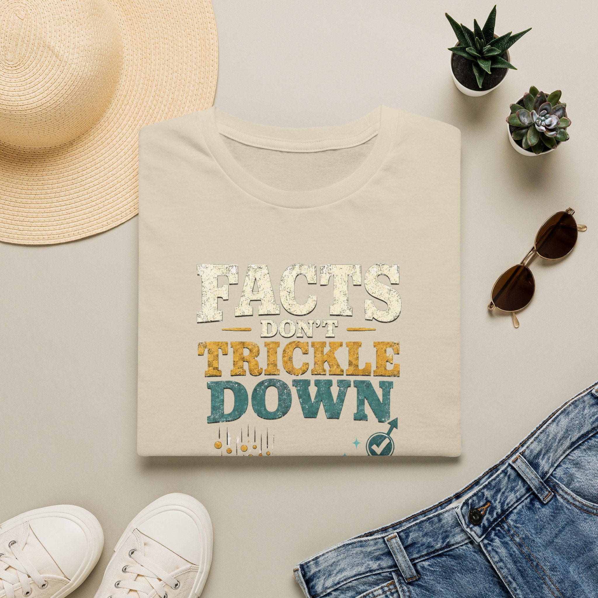 Facts Don’t Trickle Down T-Shirt — Political Statement Tee