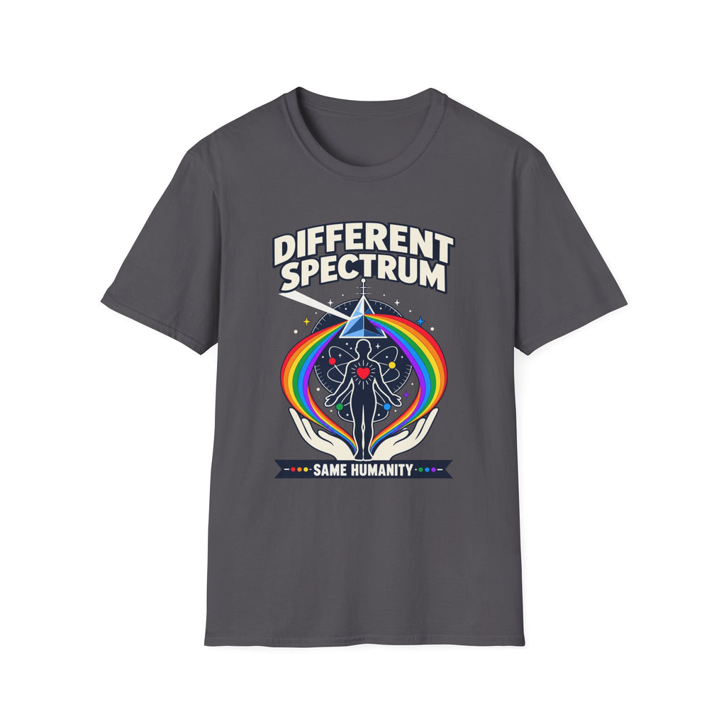 Different Spectrum T‑Shirt — Pride Rainbow Inclusive "Same Humanity" Tee