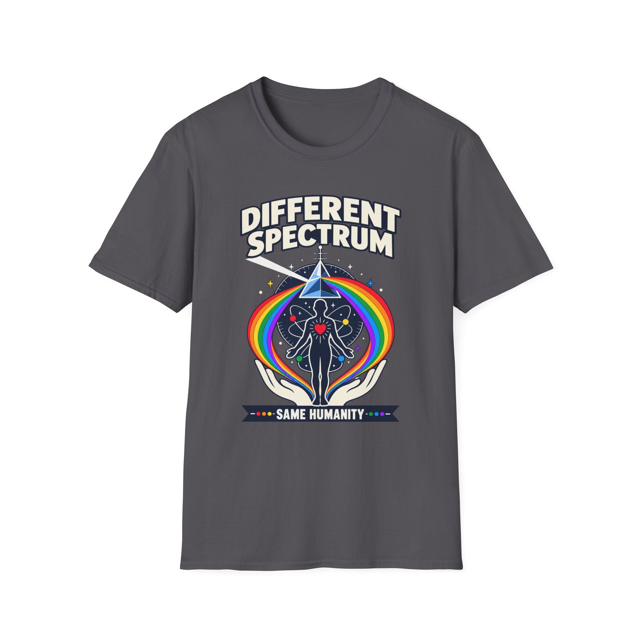 Different Spectrum T‑Shirt — Pride Rainbow Inclusive "Same Humanity" Tee