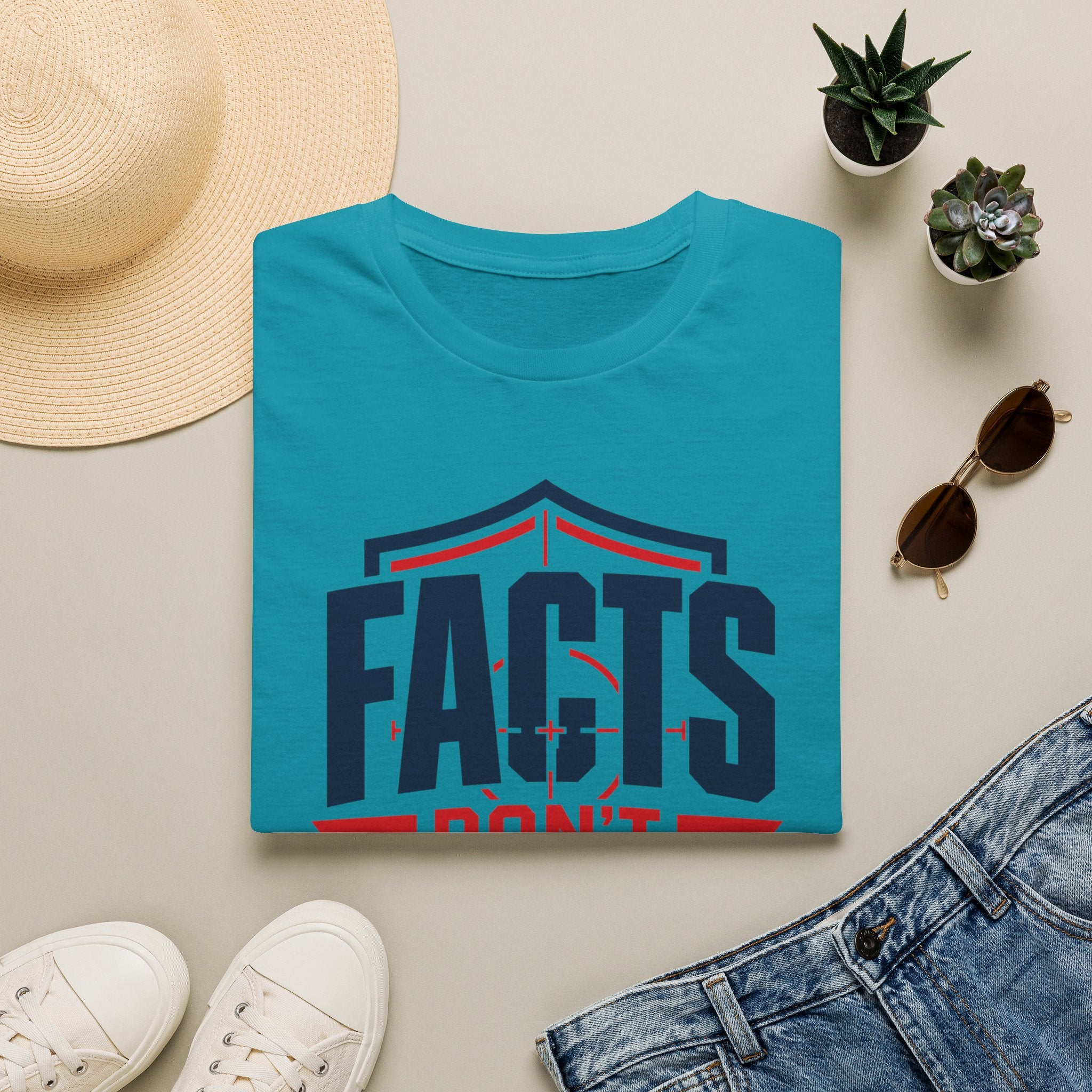 Facts Don’t Flinch T-Shirt — Bold Patriotic Statement Tee