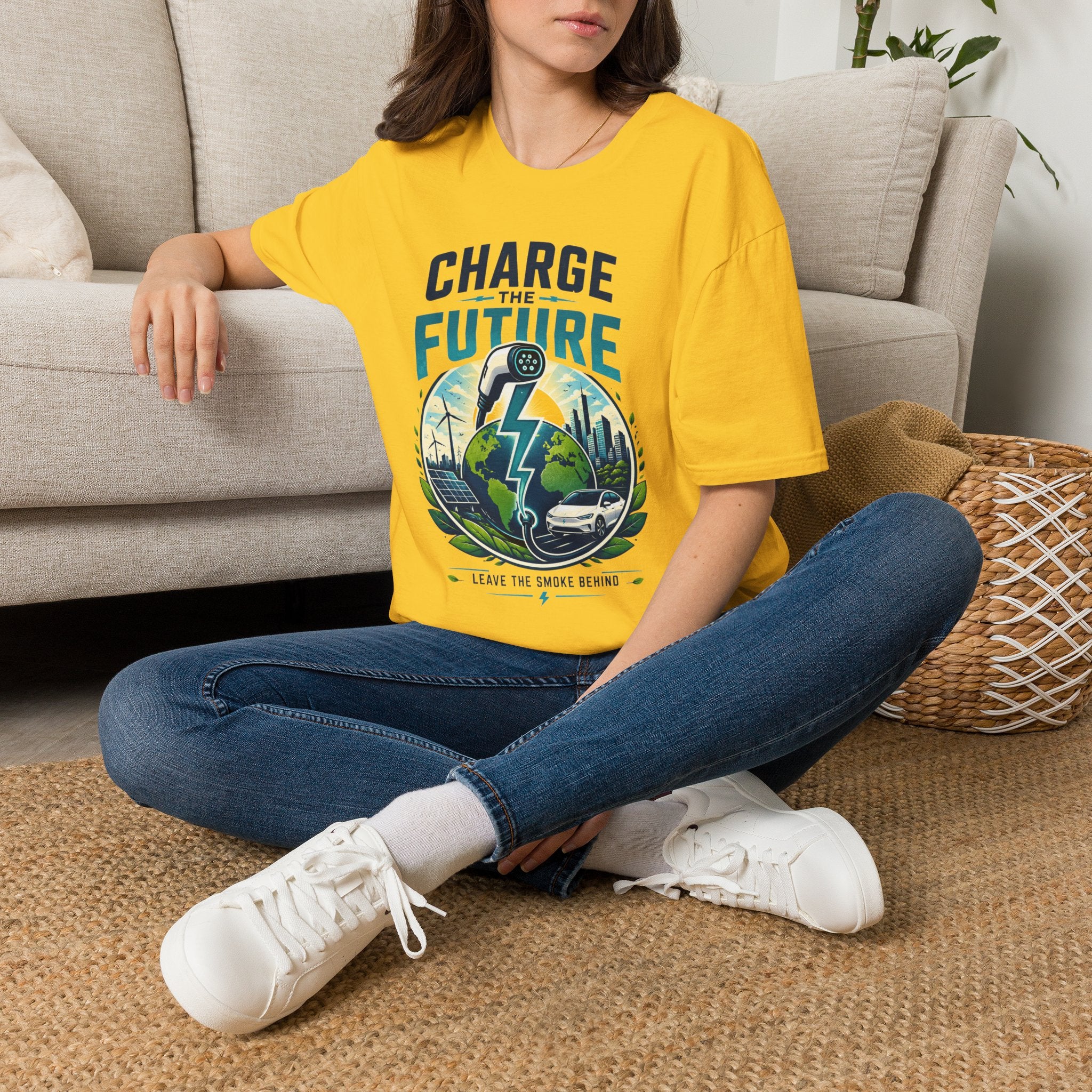Charge the Future T-Shirt — Electric Vehicle EV Charging Graphic Tee