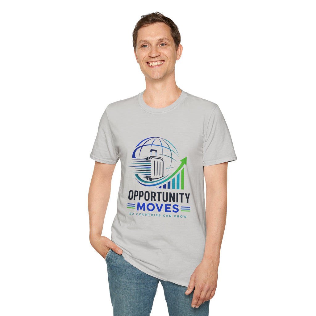 Opportunity Moves T-Shirt — Travel & Business Growth Tee