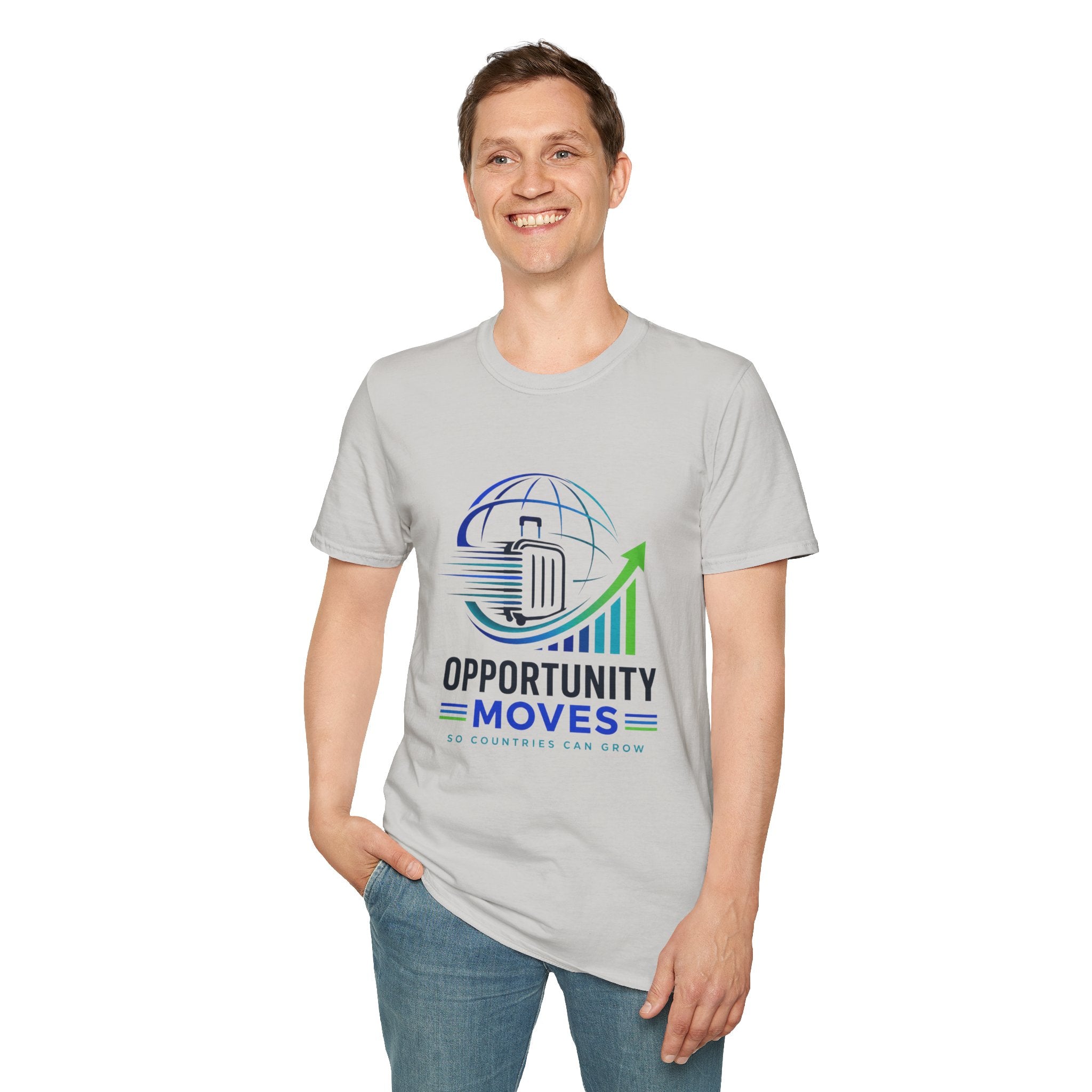 Opportunity Moves T-Shirt — Travel & Business Growth Tee
