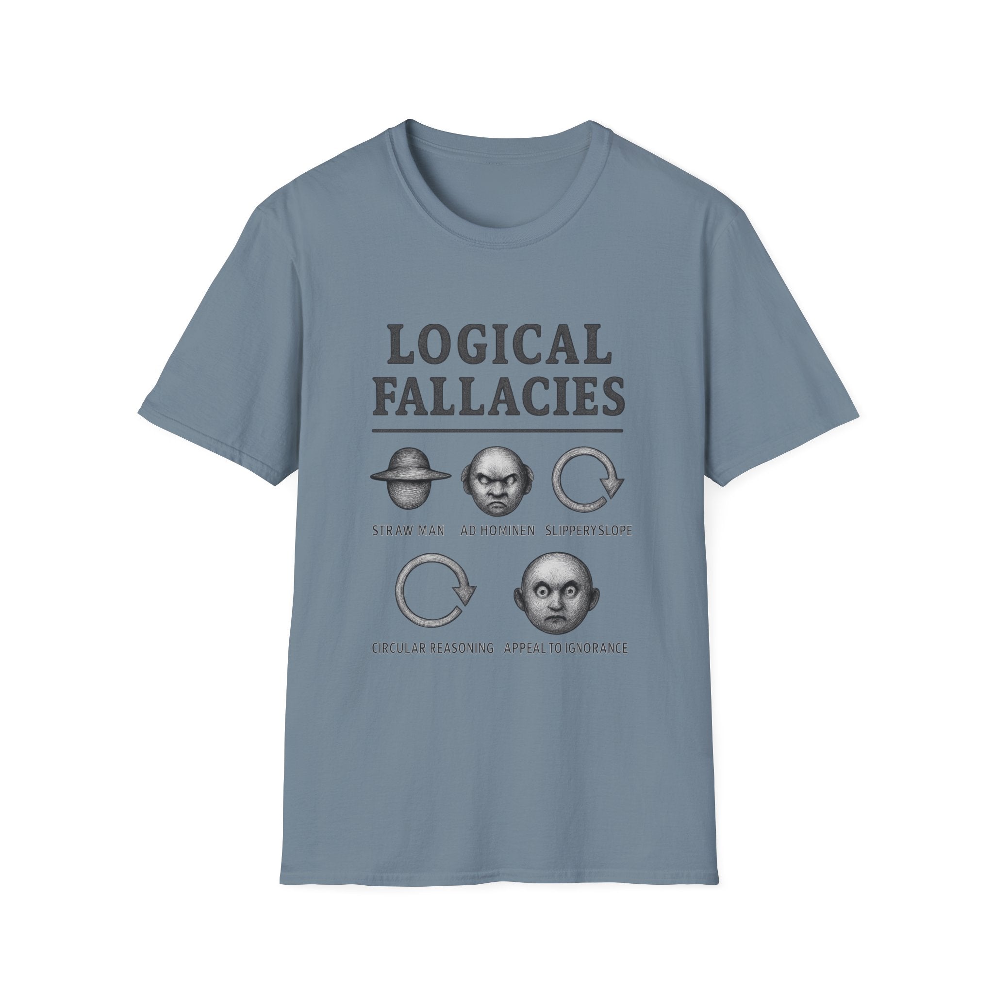 Logical Fallacies Unisex Softstyle T-Shirt