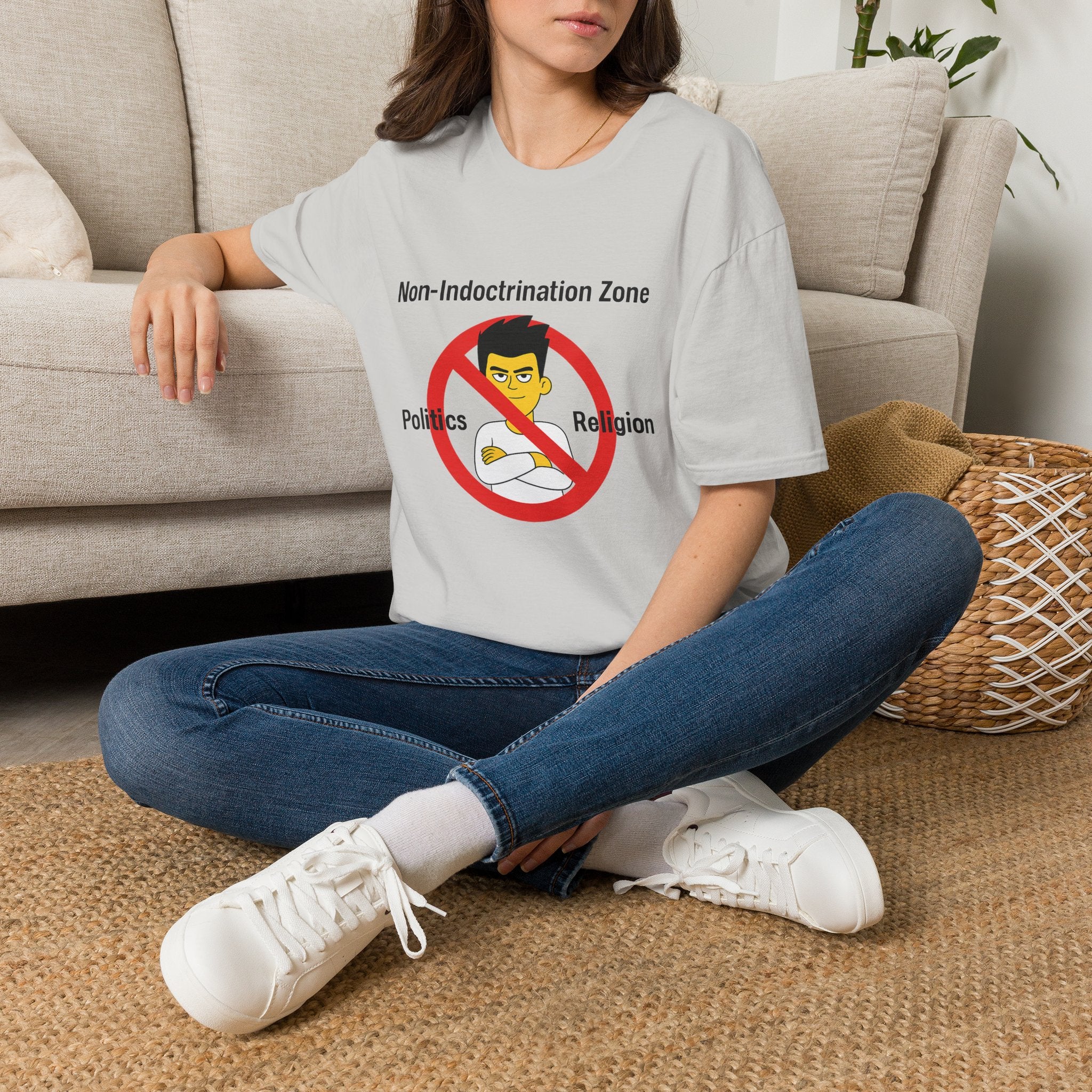 Non‑Indoctrination Zone T-Shirt — No Politics or Religion Graphic Tee