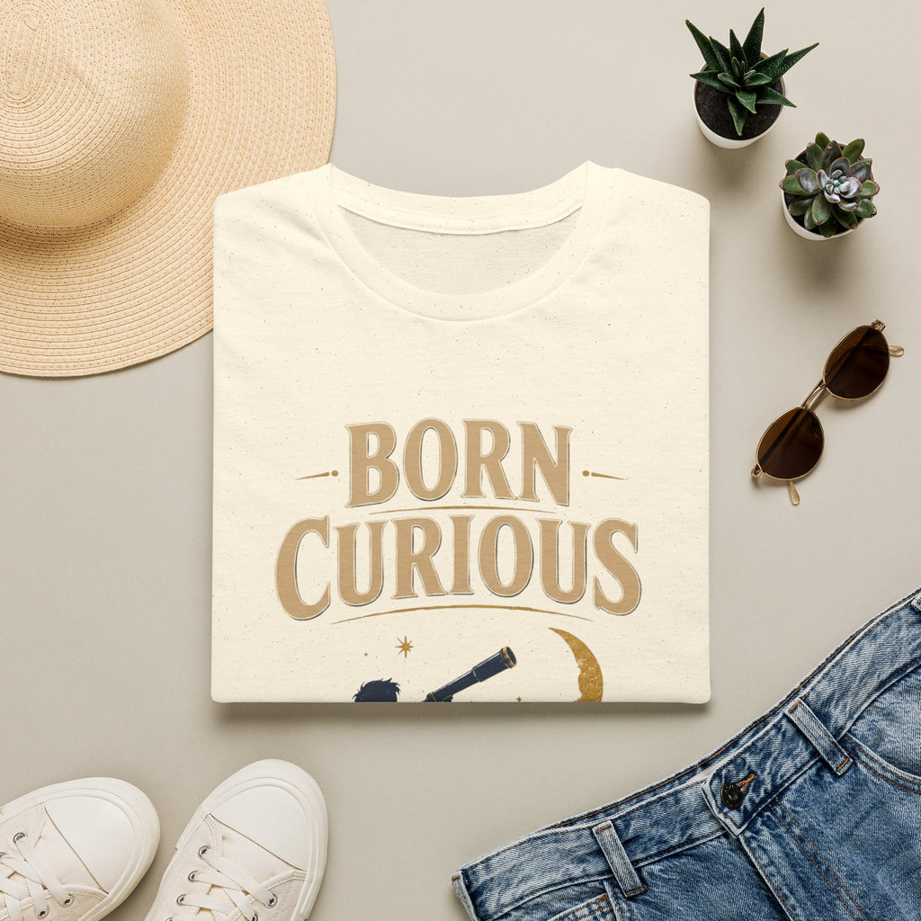 Born Curious Telescope T-Shirt