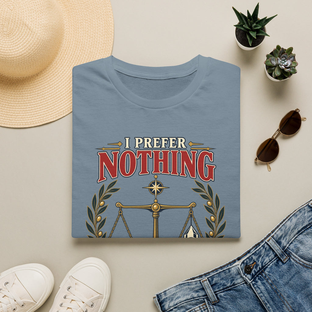 "I Prefer Nothing True" Scales Design (Justice/Legal Humor)