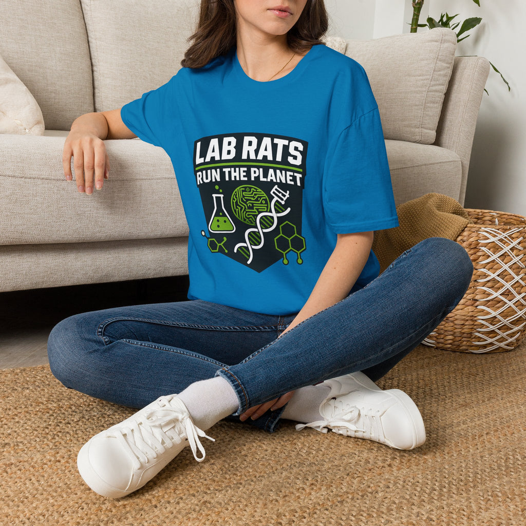 Lab Rats Run The Planet T-Shirt — Science Nerd Graphic Tee