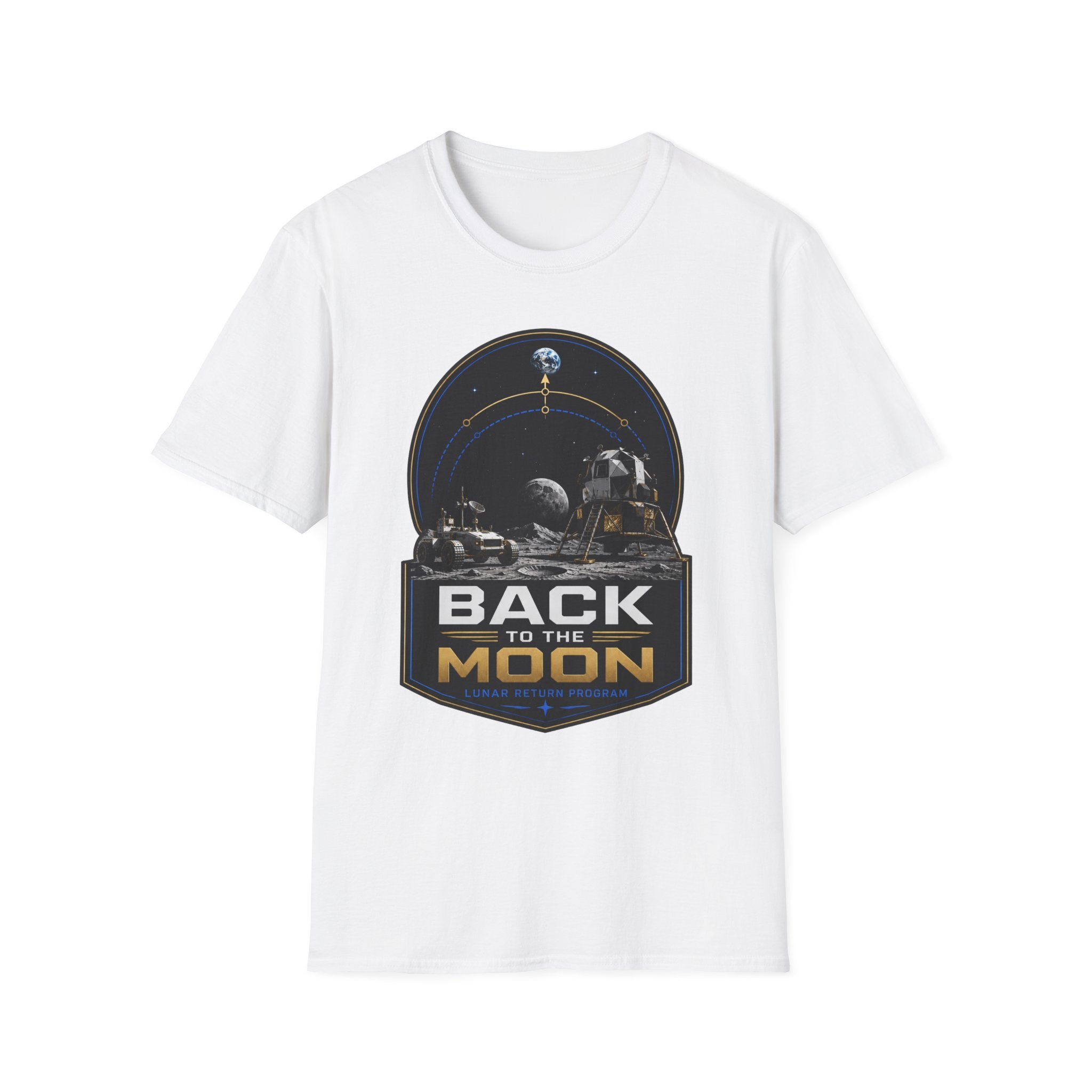 Back to the Moon T-Shirt — Lunar Mission Retro Space Tee