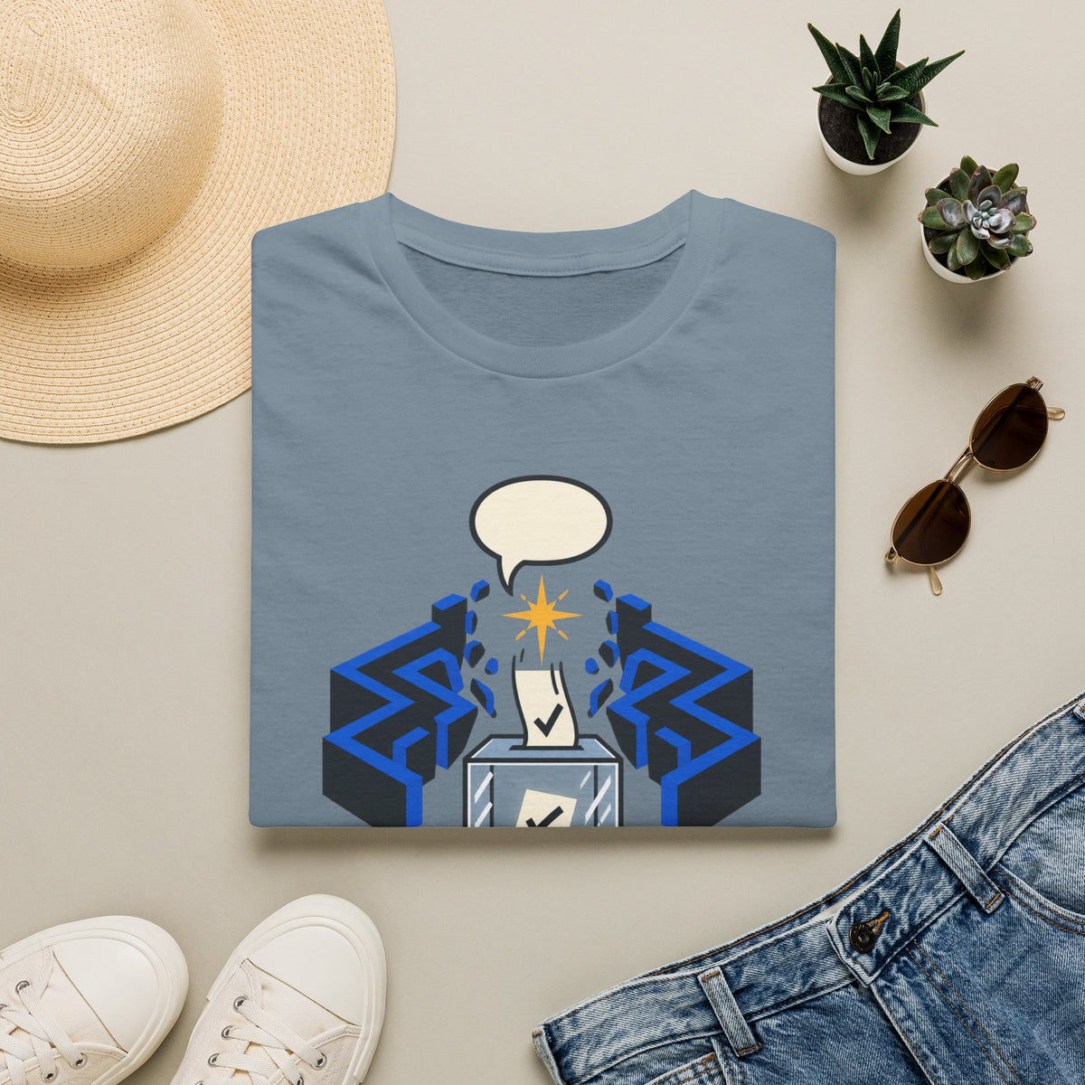 Protect the Vote Graphic T-Shirt — Voter Rights / Civic Engagement Tee