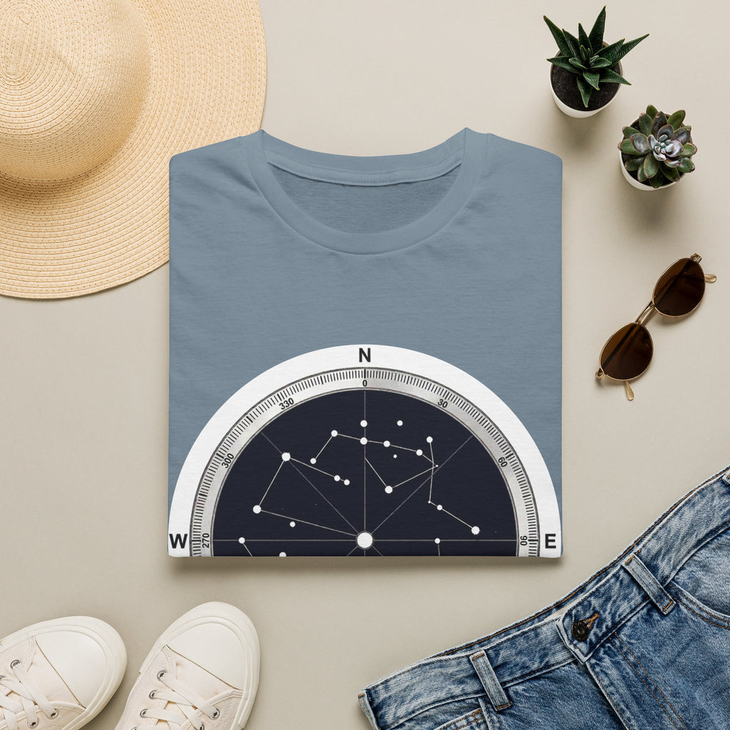 Constellation Compass T-Shirt — Night Sky Star Map Tee