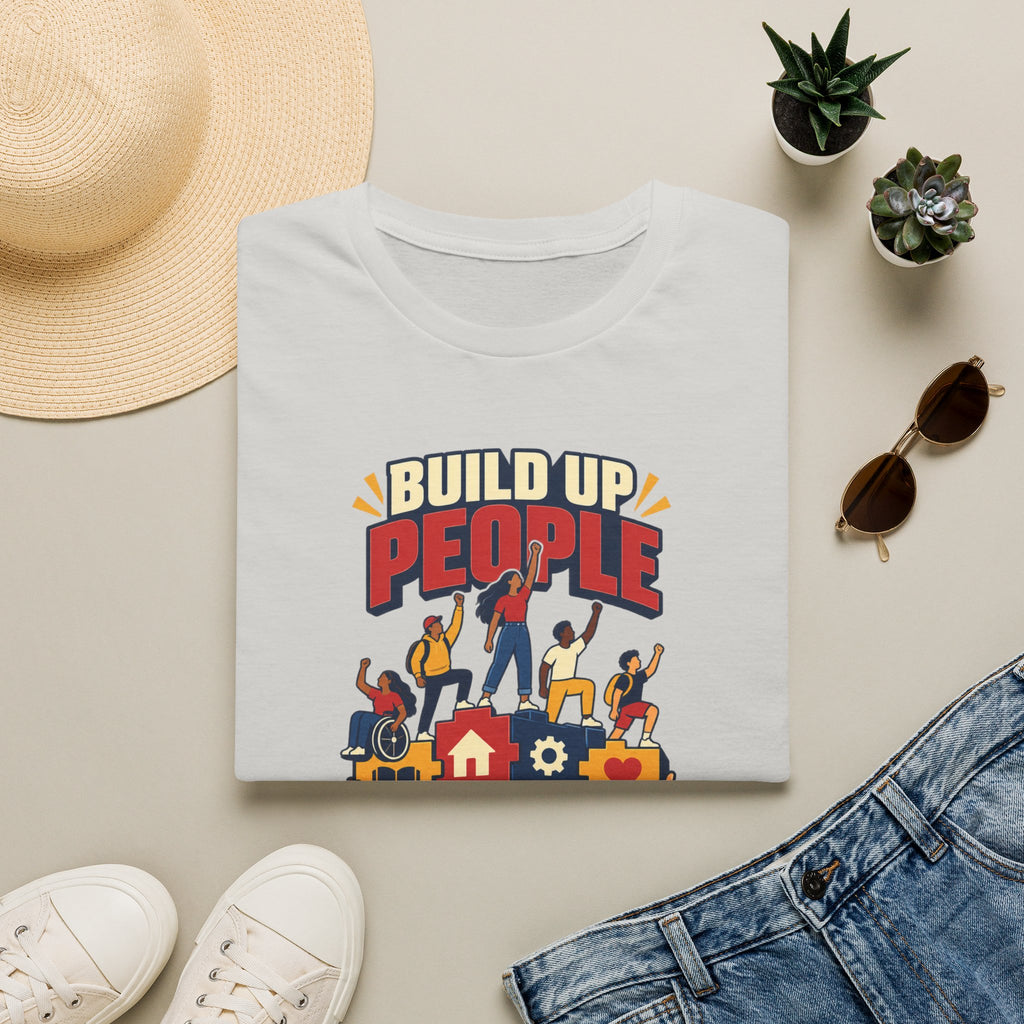 "Build Up People Not Prisons" Social Justice Graphic Tee