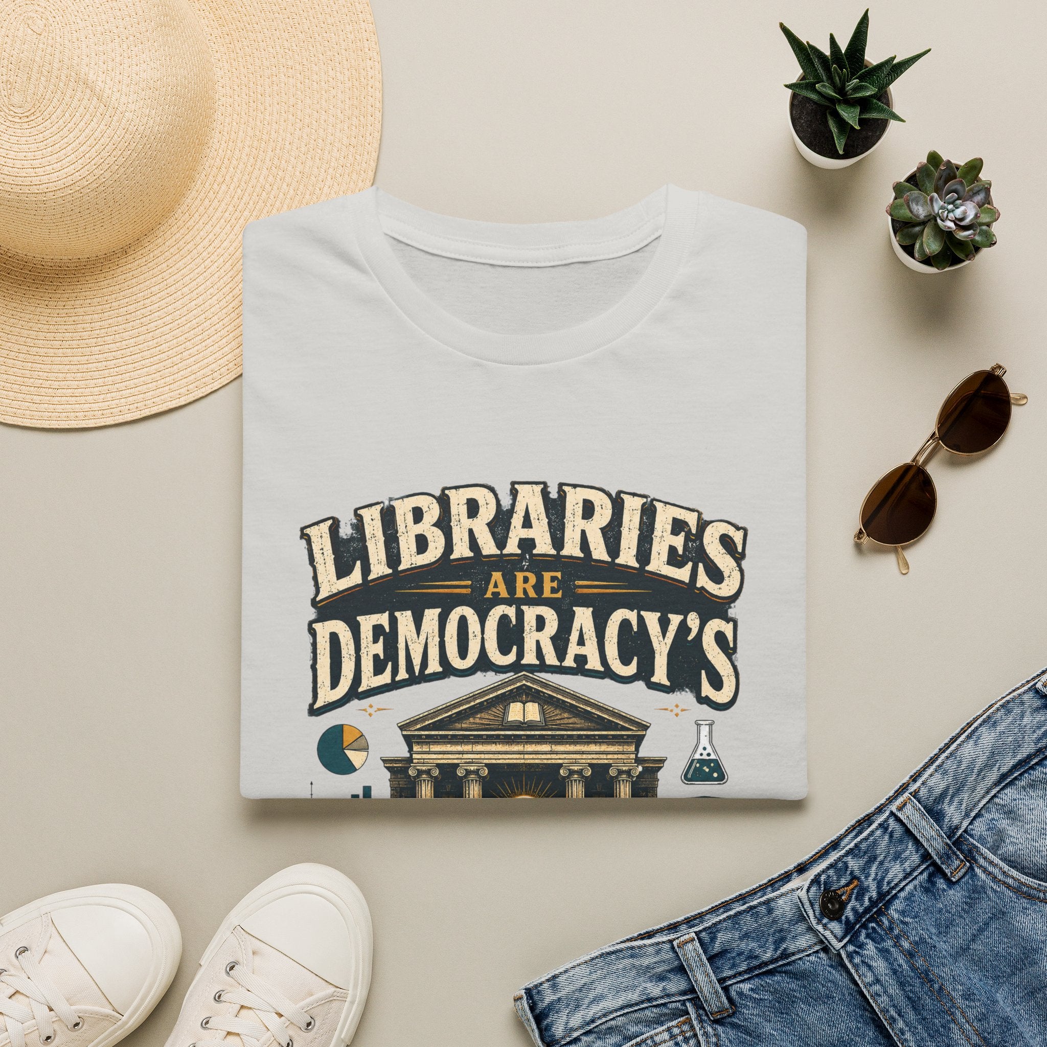 Libraries Are Democracy’s Lab T‑Shirt