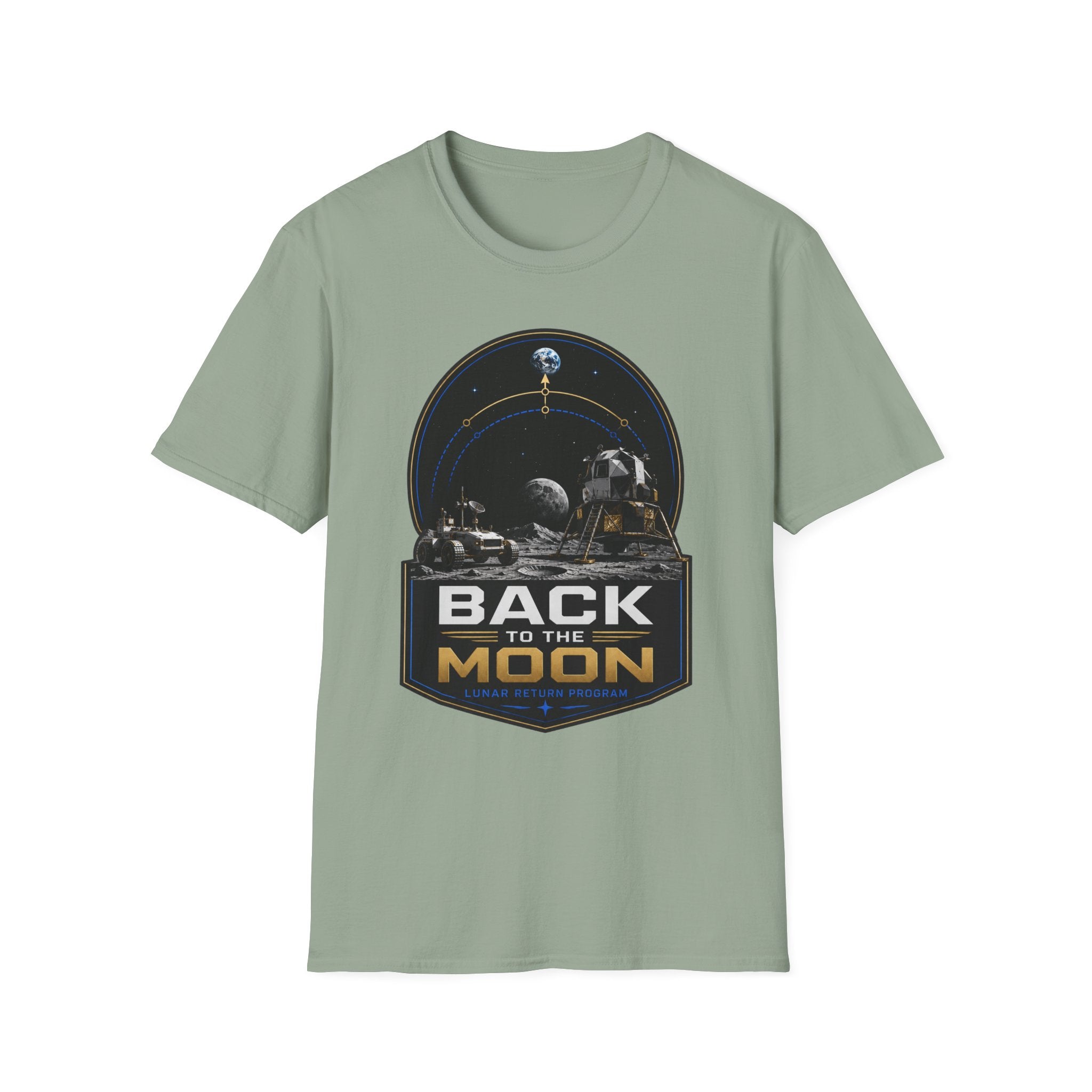 Back to the Moon T-Shirt — Lunar Mission Retro Space Tee